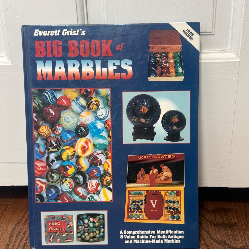 Everett Grist Big Book of Marbles Identification Value Guide Hardcover Blue